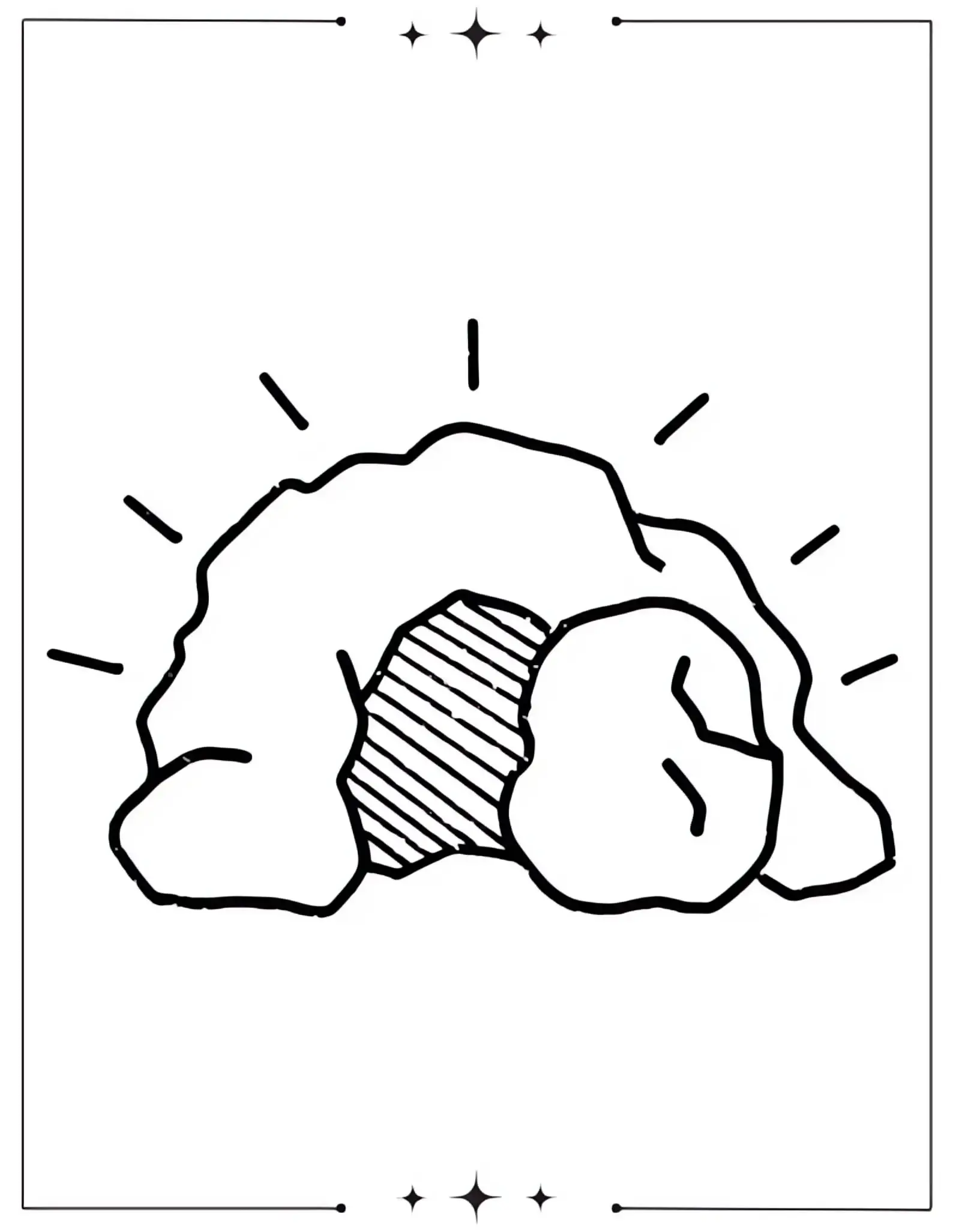 Empty Tomb Easter Coloring Page