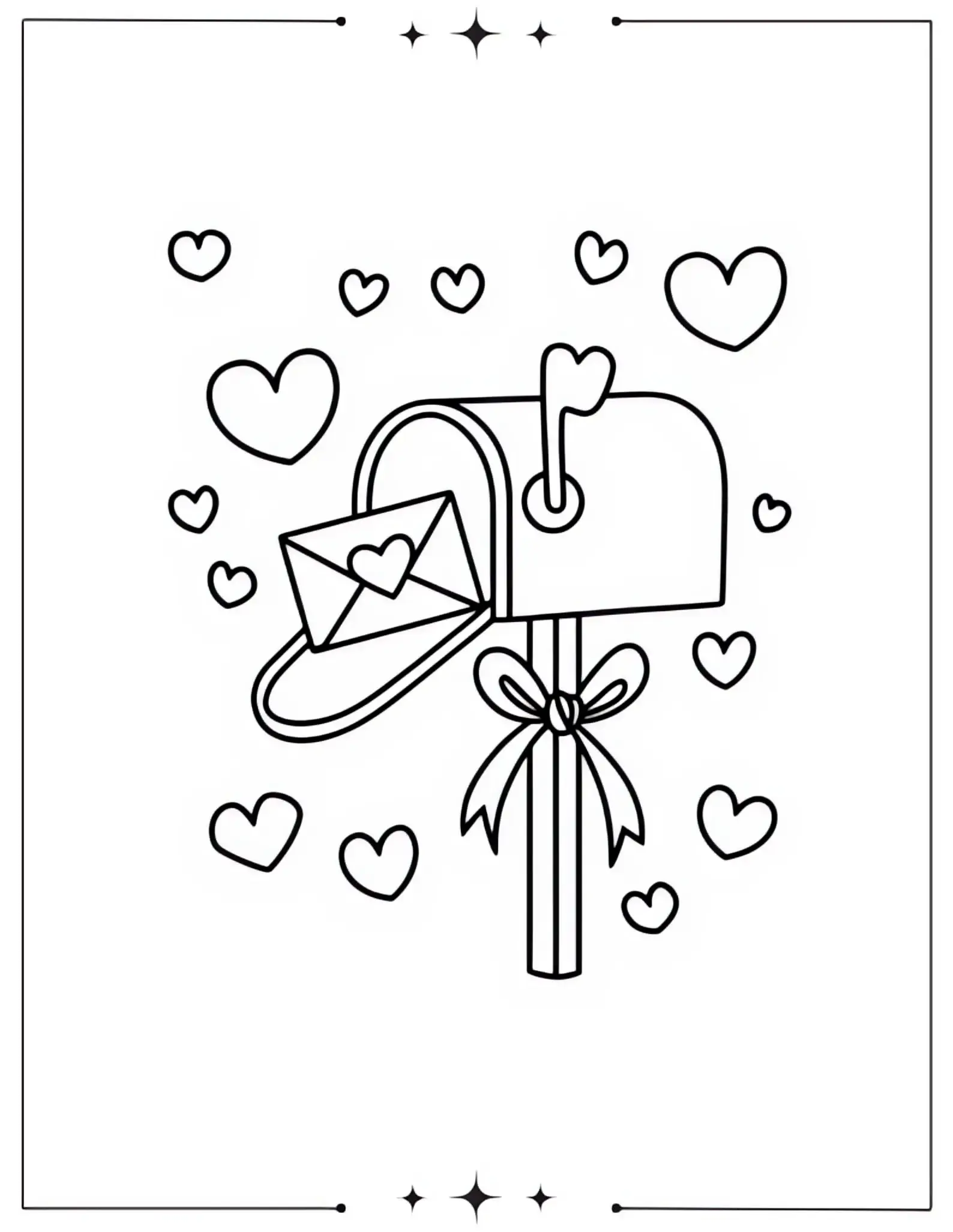 Love Letter Coloring Sheet