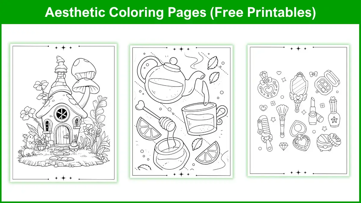 Stunning Aesthetic Coloring Pages to Calm Your Mind