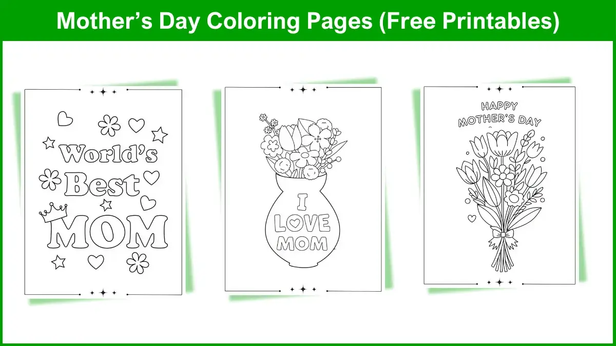 Mother’s Day Coloring Pages