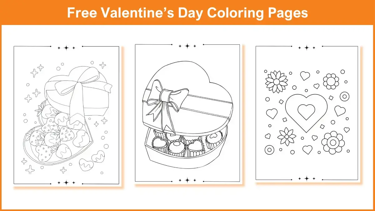 Adorable Valentine’s Day Coloring Pages to Print Free