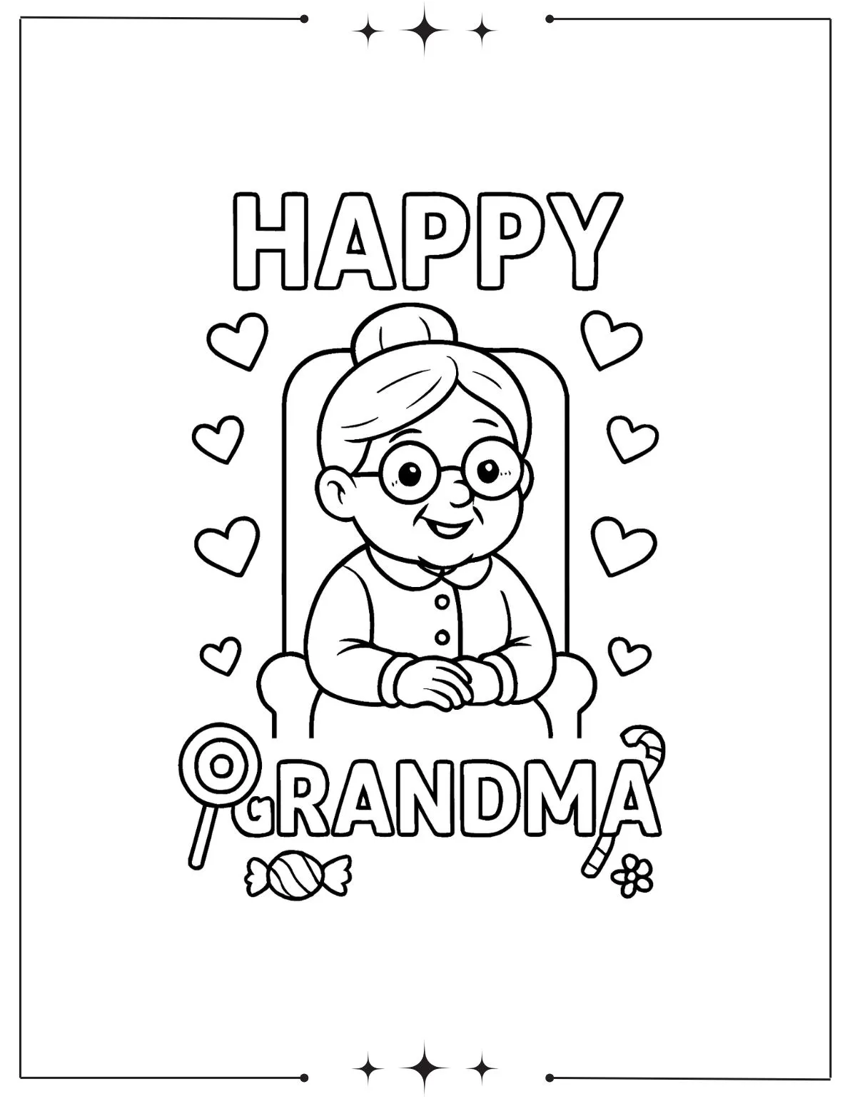 Mother's Day Coloring Pages for Grandma: A Heartfelt Gift Best grandmother coloring pages