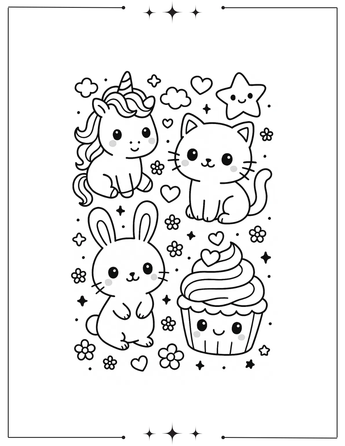Kawaii Coloring Pages (Free Printables) Kawaii Coloring Page By Yipee coloring Pages