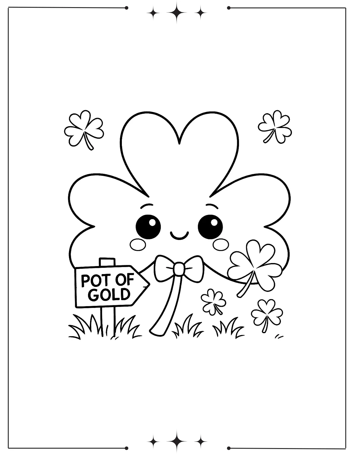 pot of gold coloring page