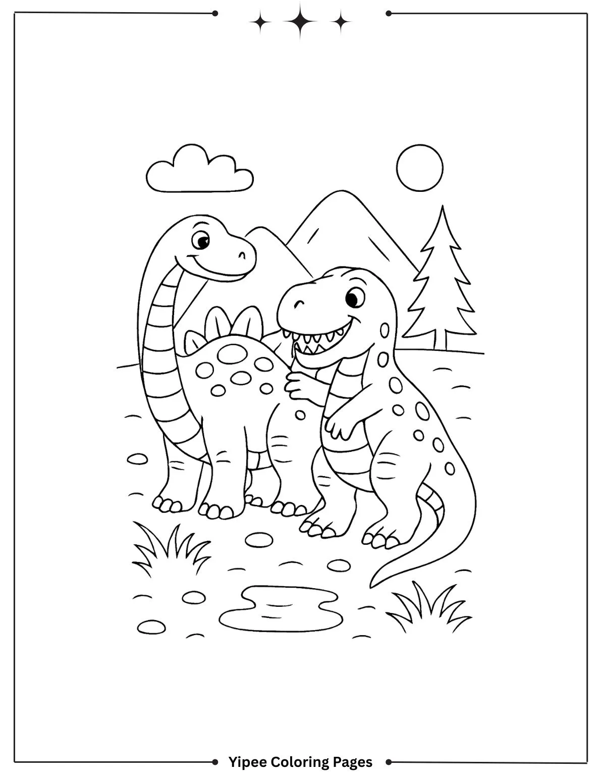 Dino with friend enjoy