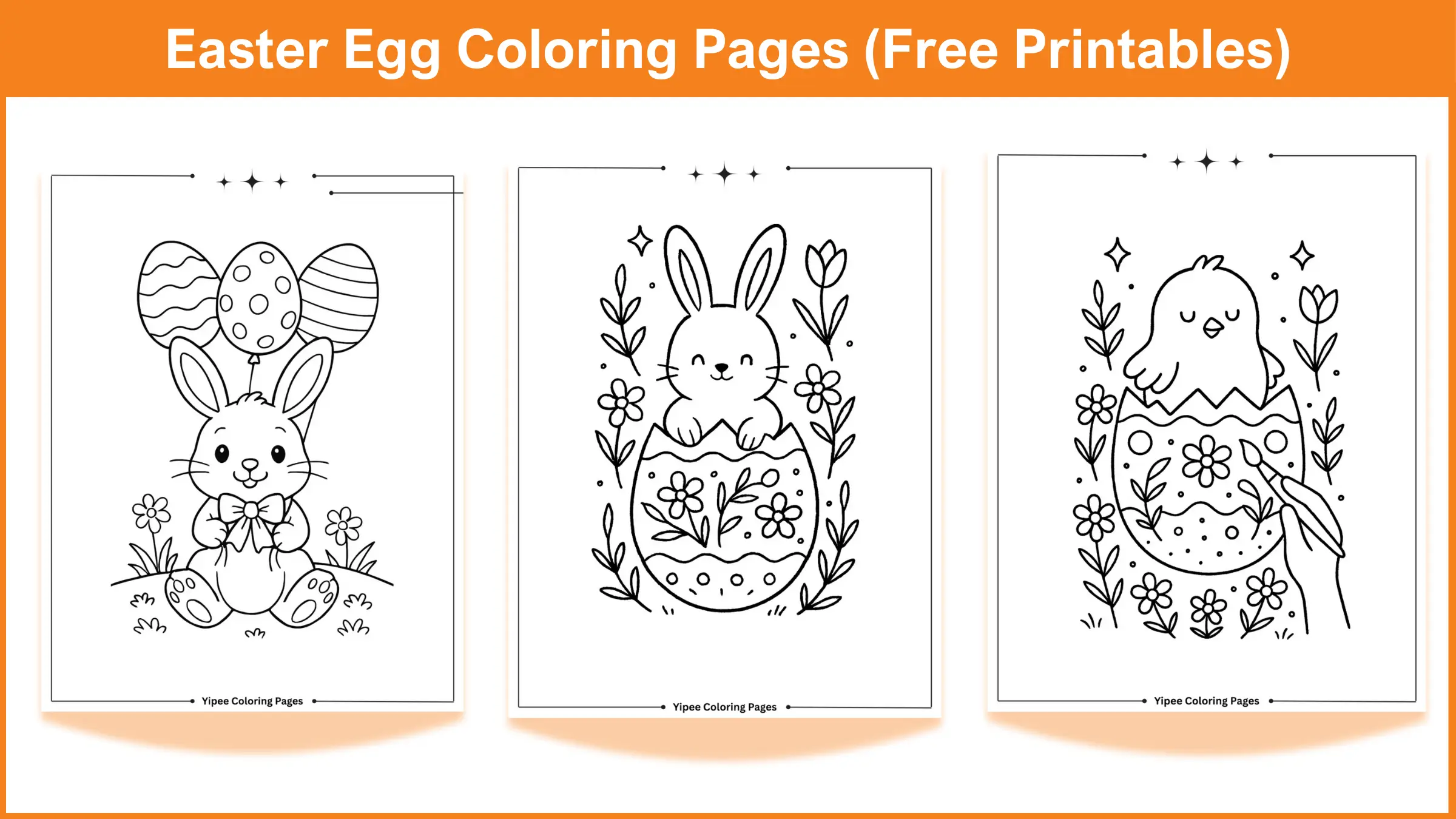 Creative Easter Egg Coloring Pages to Print & Enjoy Easter Egg Coloring Pages