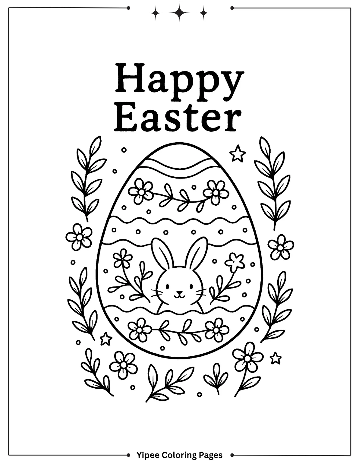 Easter Egg Coloring Pages