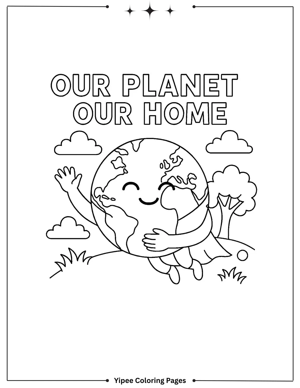 Our Planet Our Home Coloring Page