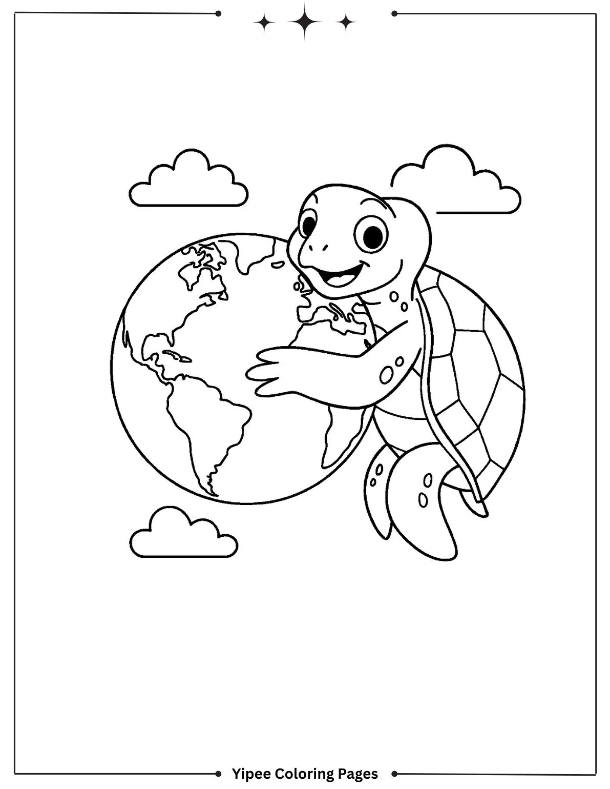 Sky turtle holding the earth
