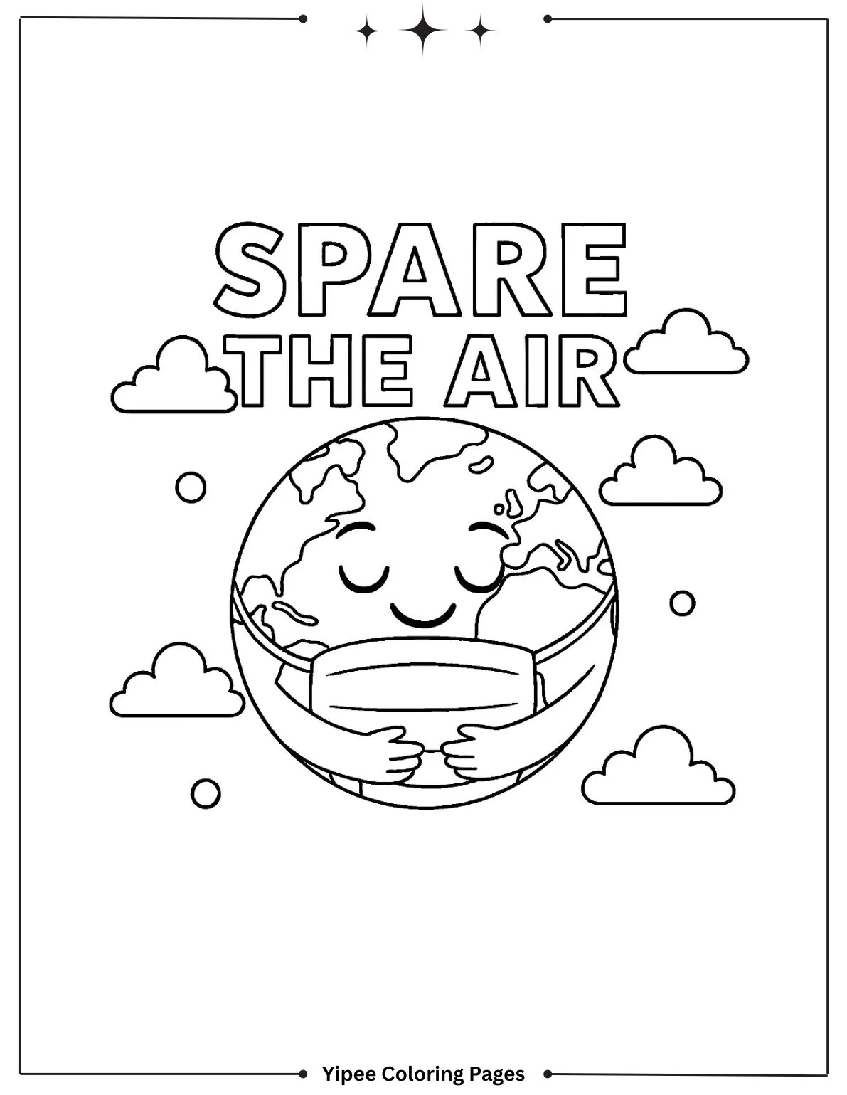 Spare the Air coloring page