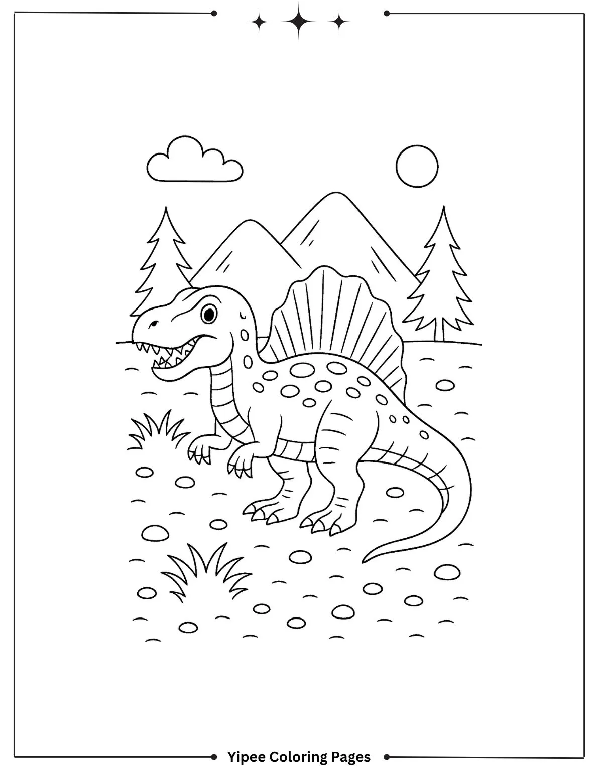 Spinosaurus Coloring Page