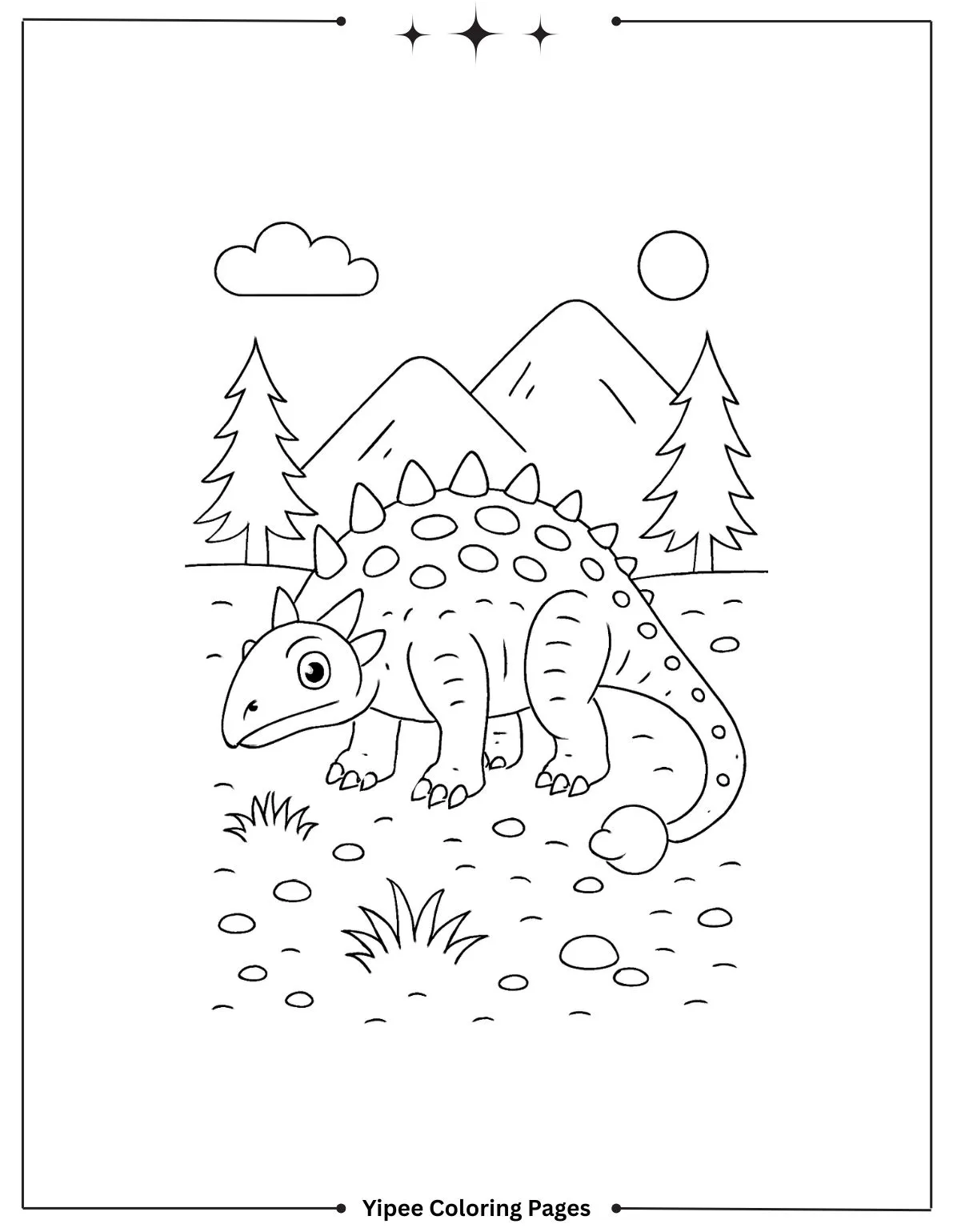 Stegosaurus Coloring Page