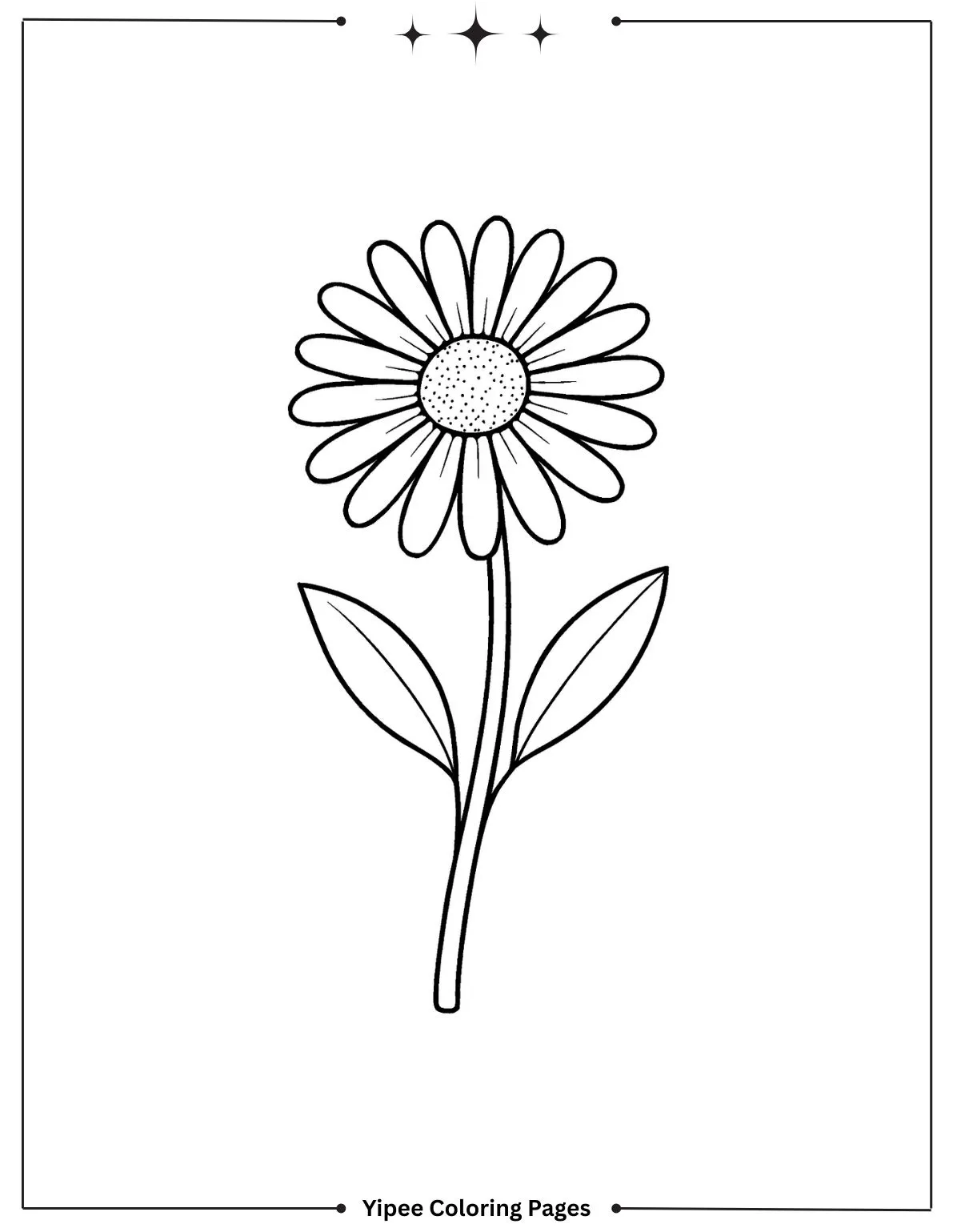 Creative Flower Coloring Pages for Kids and Adults Sun flower coloring page