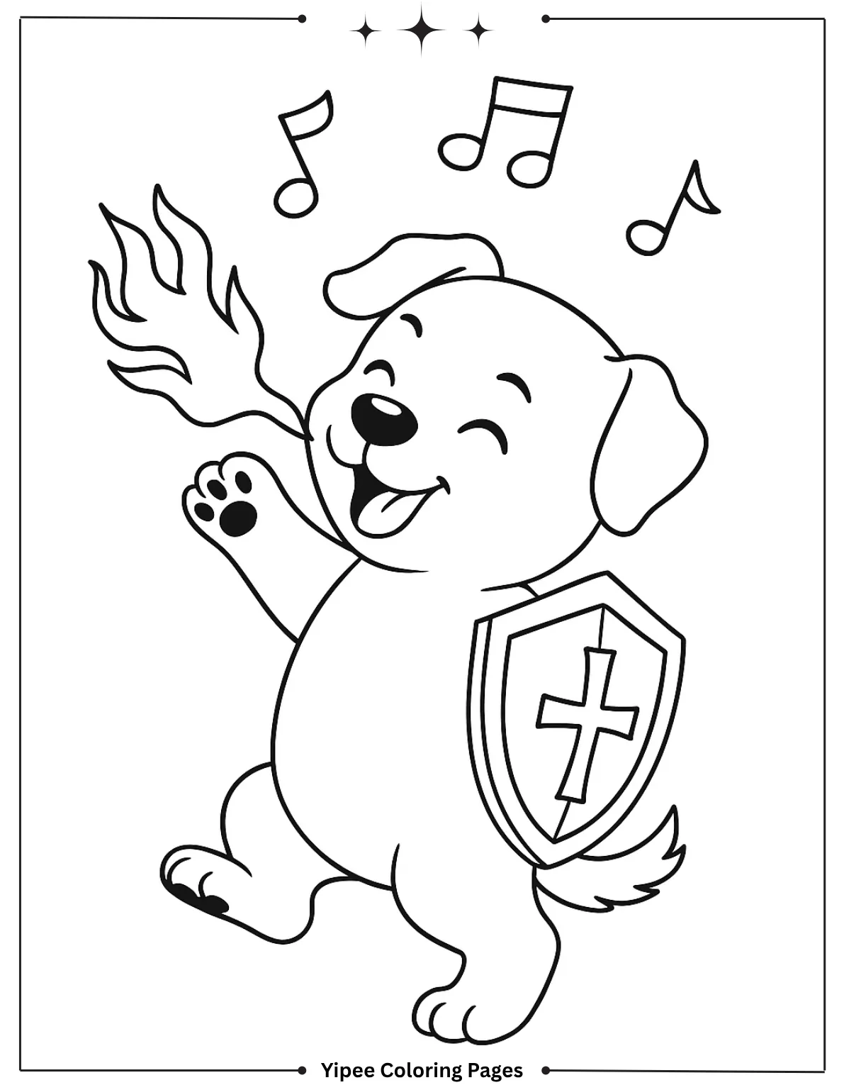 Bluey and Bingo enjoy a sunny day with balloons and a tiled floor beneath them