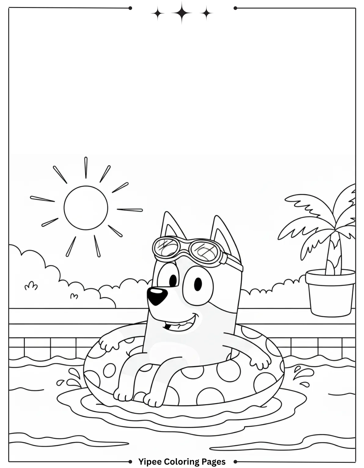 Bluey looks super excited in this fun