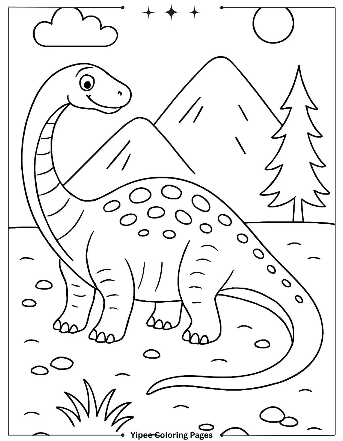 Brachiosaurus Coloring Page