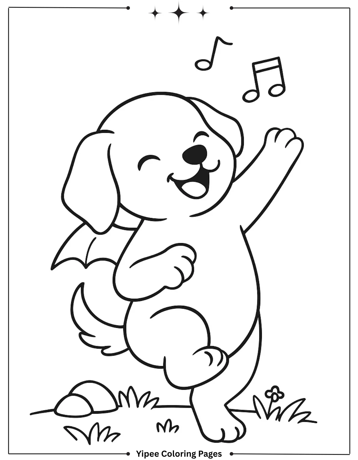 Cute rusty coloring page