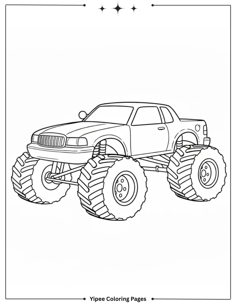 It’s Monster Truck Coloring Pages Time! Unique Monster car coloring page