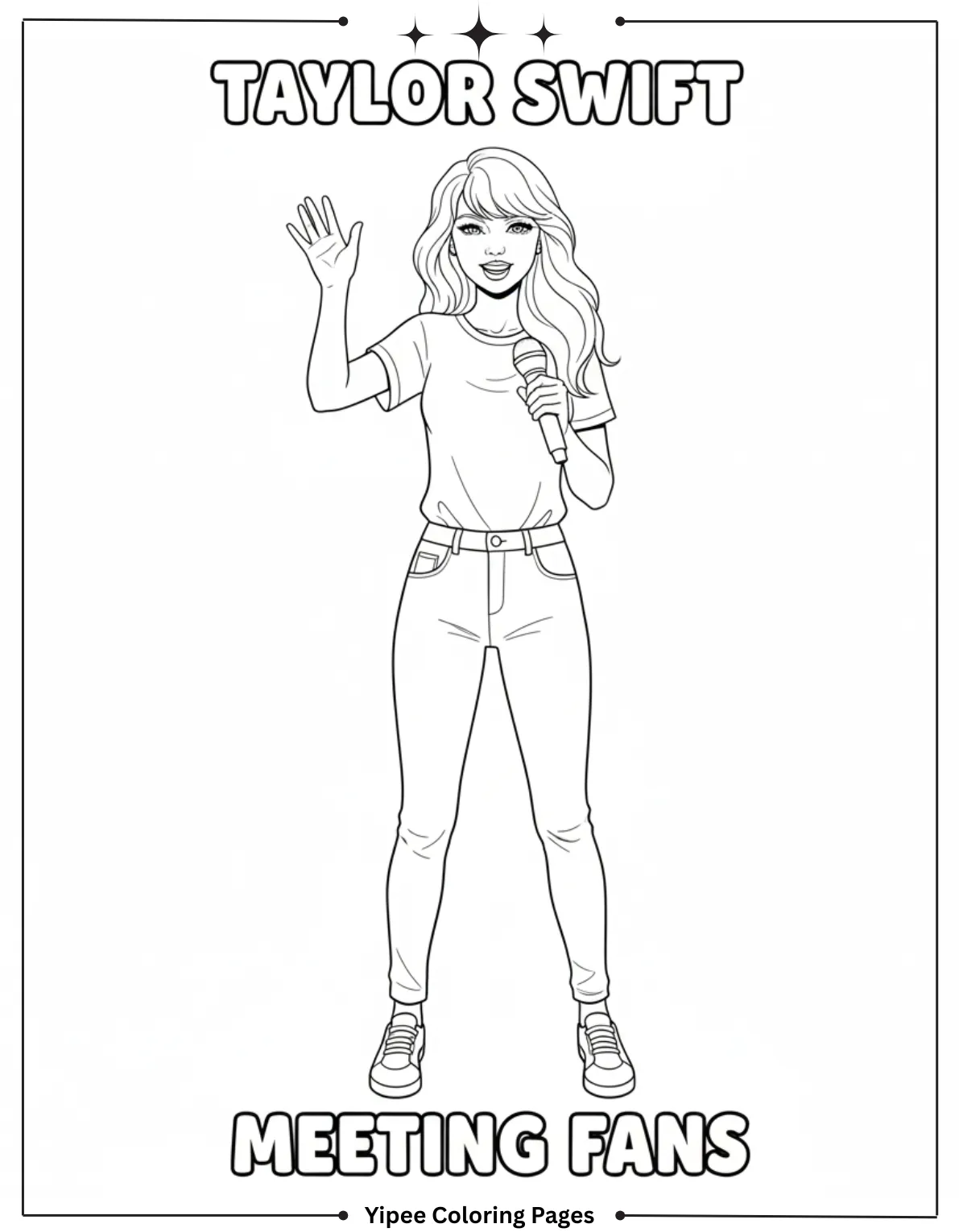 Taylor Swift Coloring Pages Fan Art Fun Taylor Swift Meeting Fans