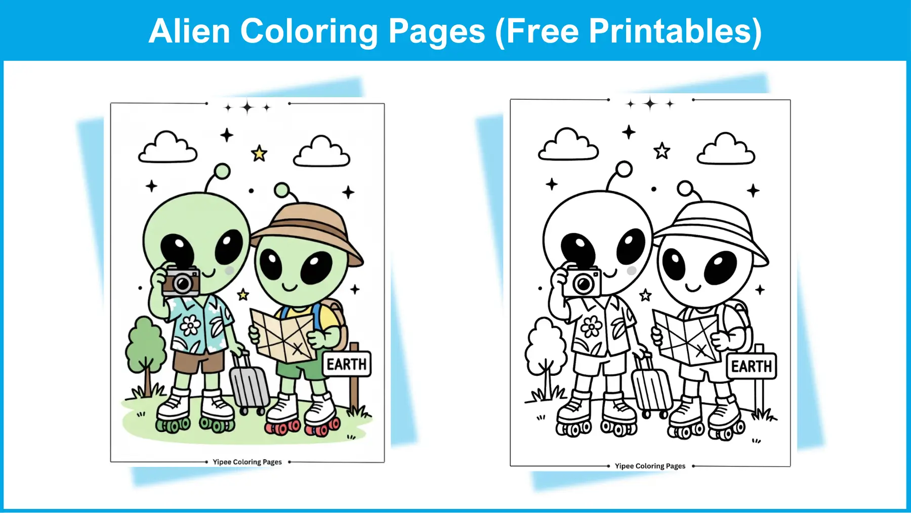 Alien Coloring Pages