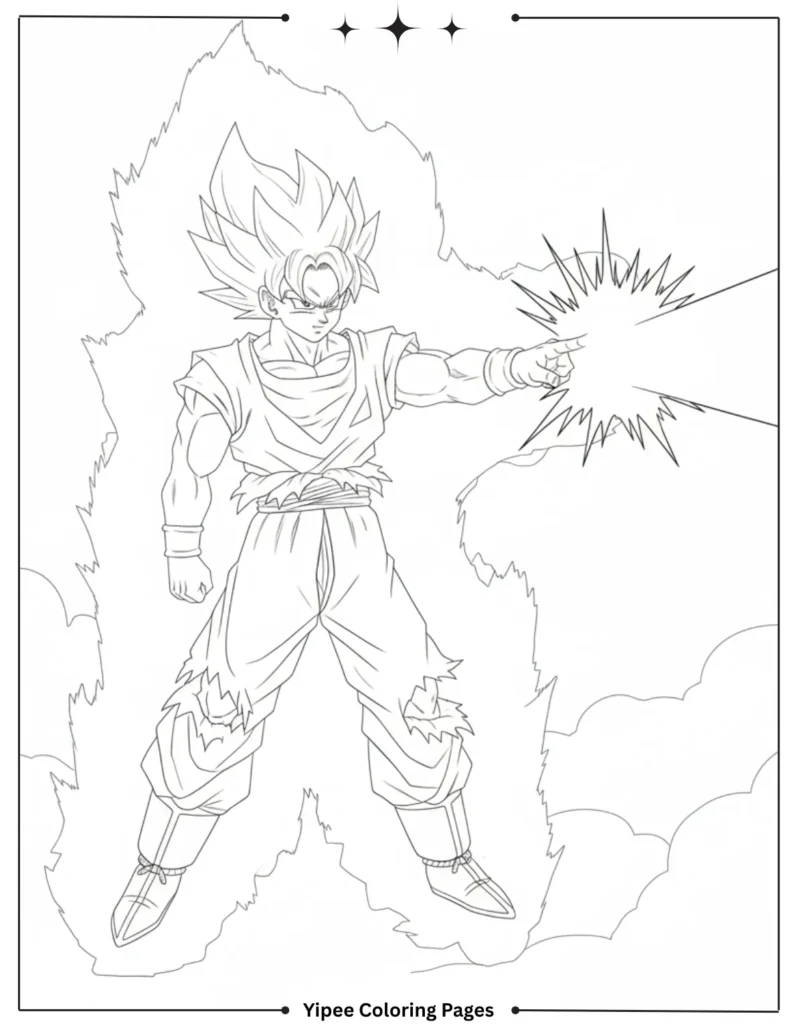 Goku Transforms into a Super Saiyan for the First Time