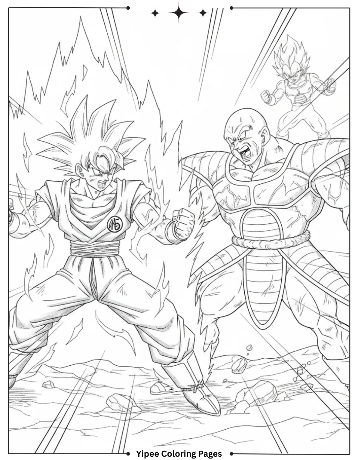 Goku Uses the Kaioken Against Nappa