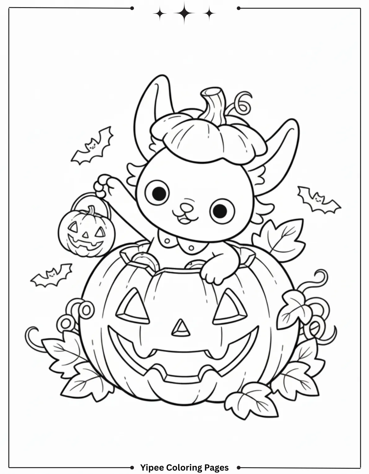 Get Ready for Monster Fun with a Labubu Coloring Pages! Labubu’s Pumpkin Hideout