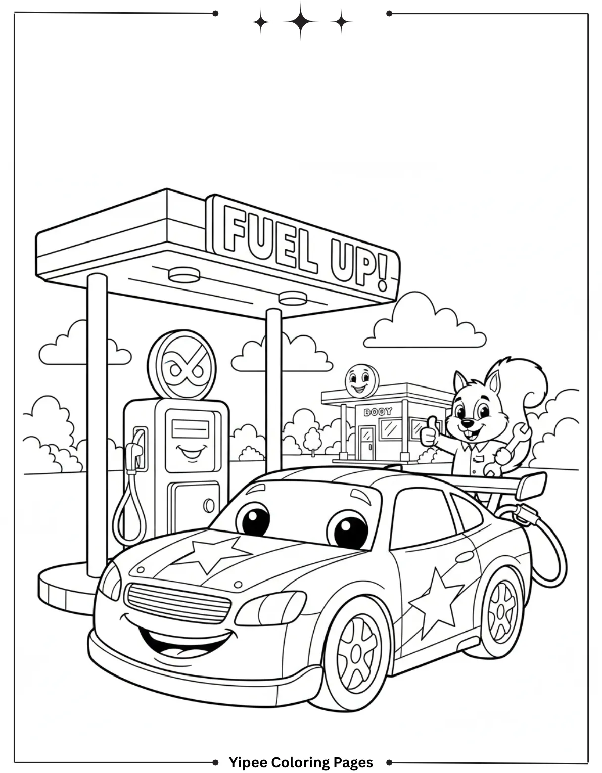 McQueen at Gas Station