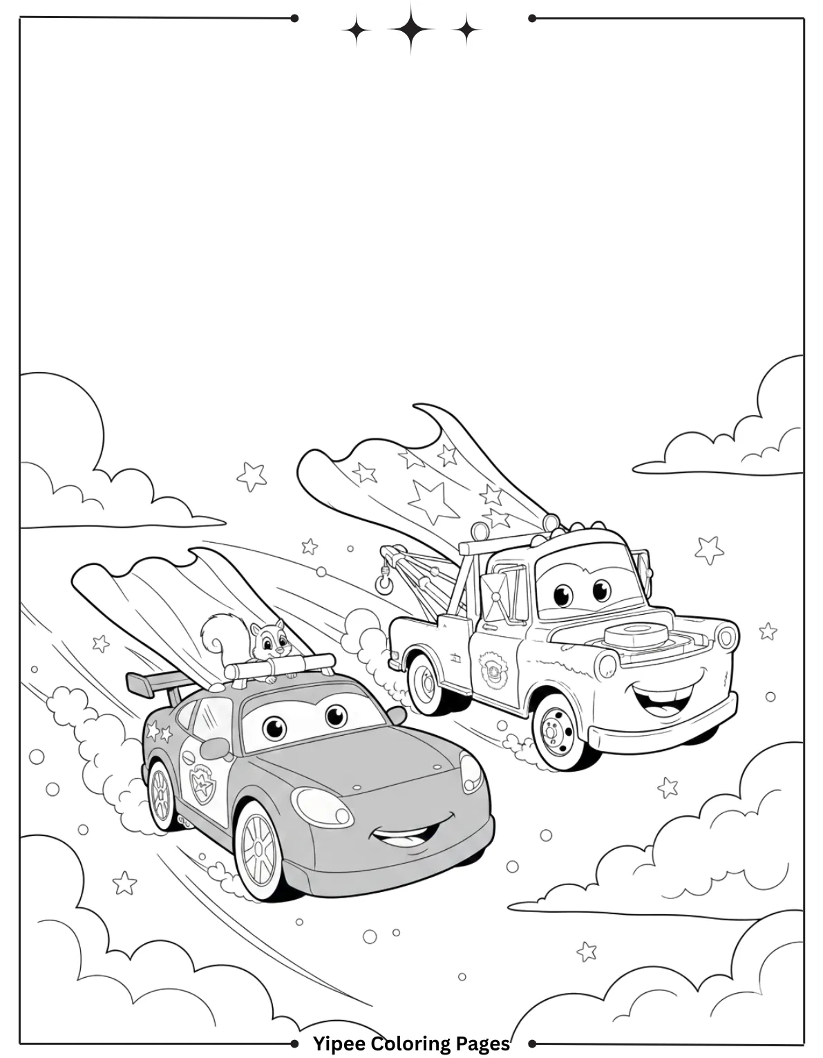 Superhero McQueen & Mater