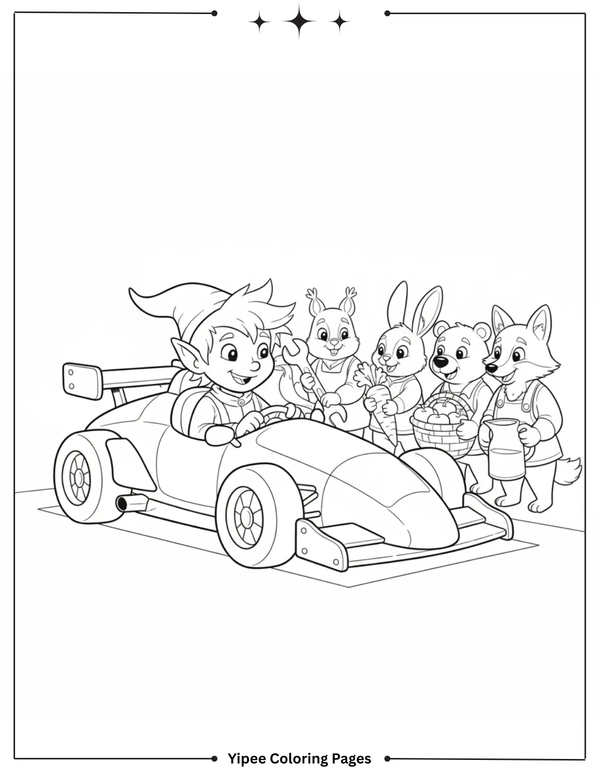 Victory line McQueen Coloring Page