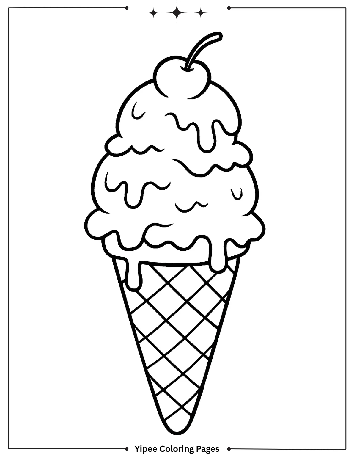 Ice Cream coloring page
