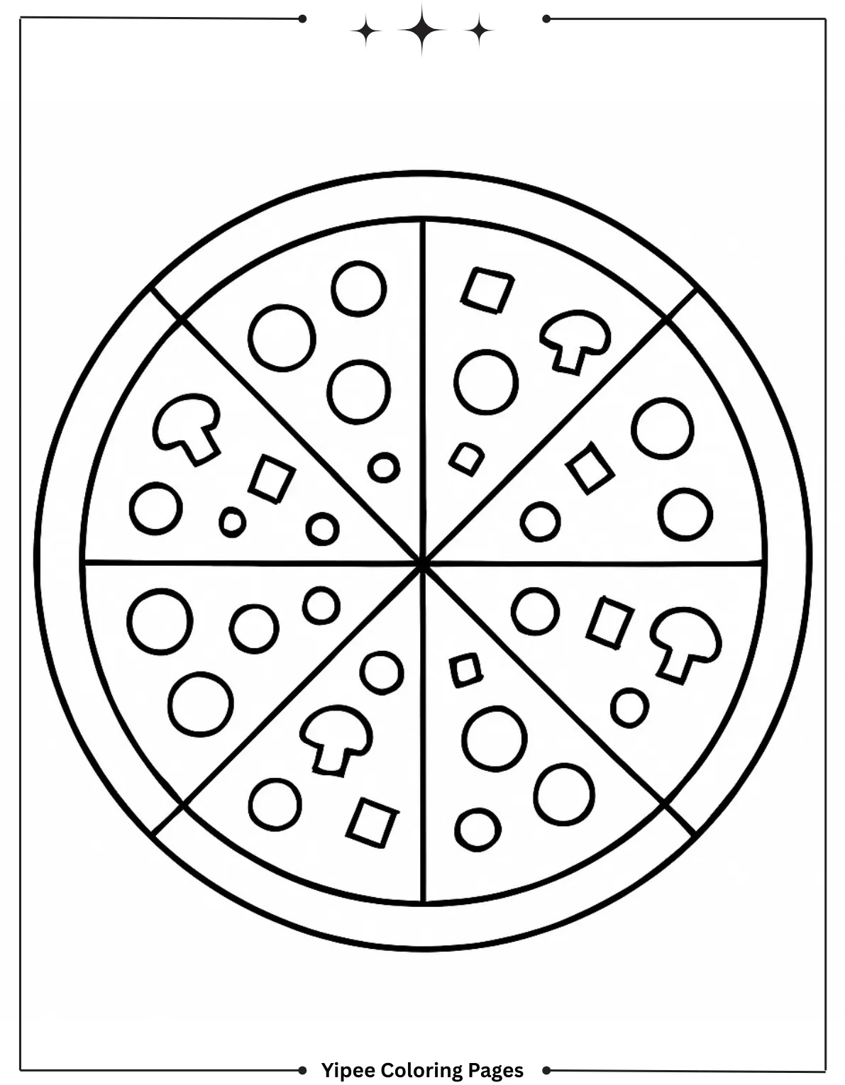 Cheesy Pizza Coloring Pages Everyone Will Love Yummy Pizza on a Wooden Board