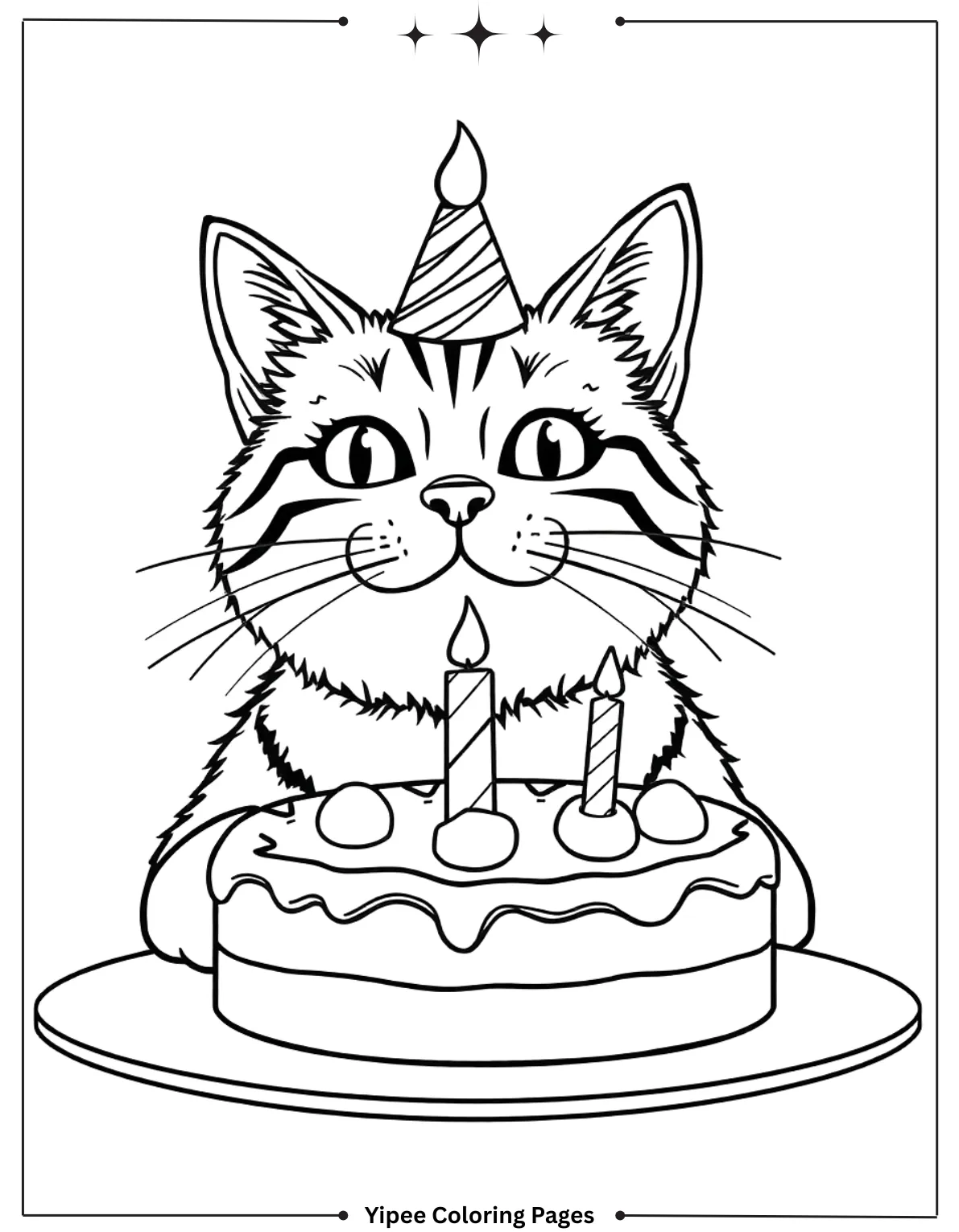 Birthday CatNap With Cake