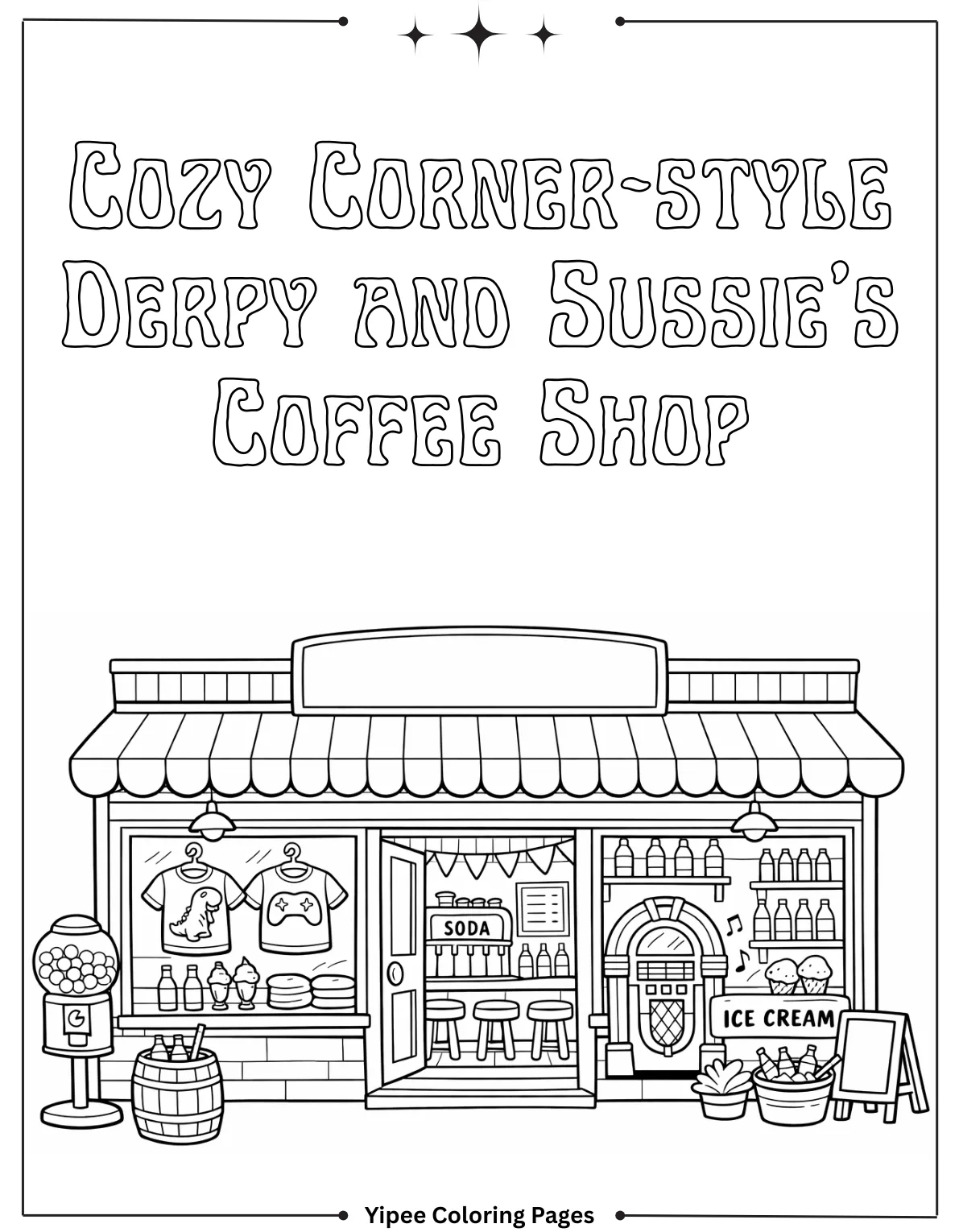 Cozy Corner-style Derpy and Sussie’s Coffee Shop