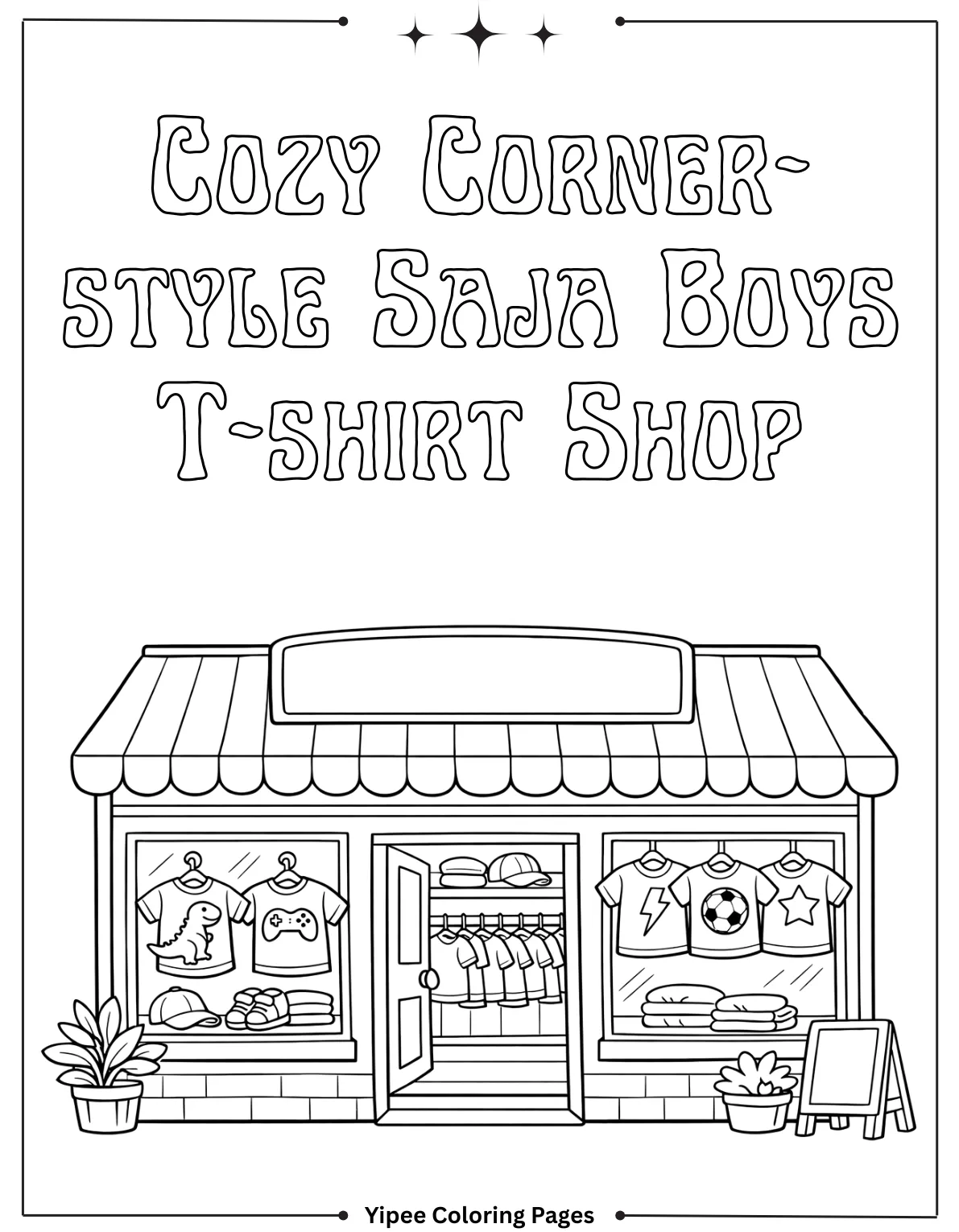 Cozy Corner-style Saja Boys T-shirt Shop