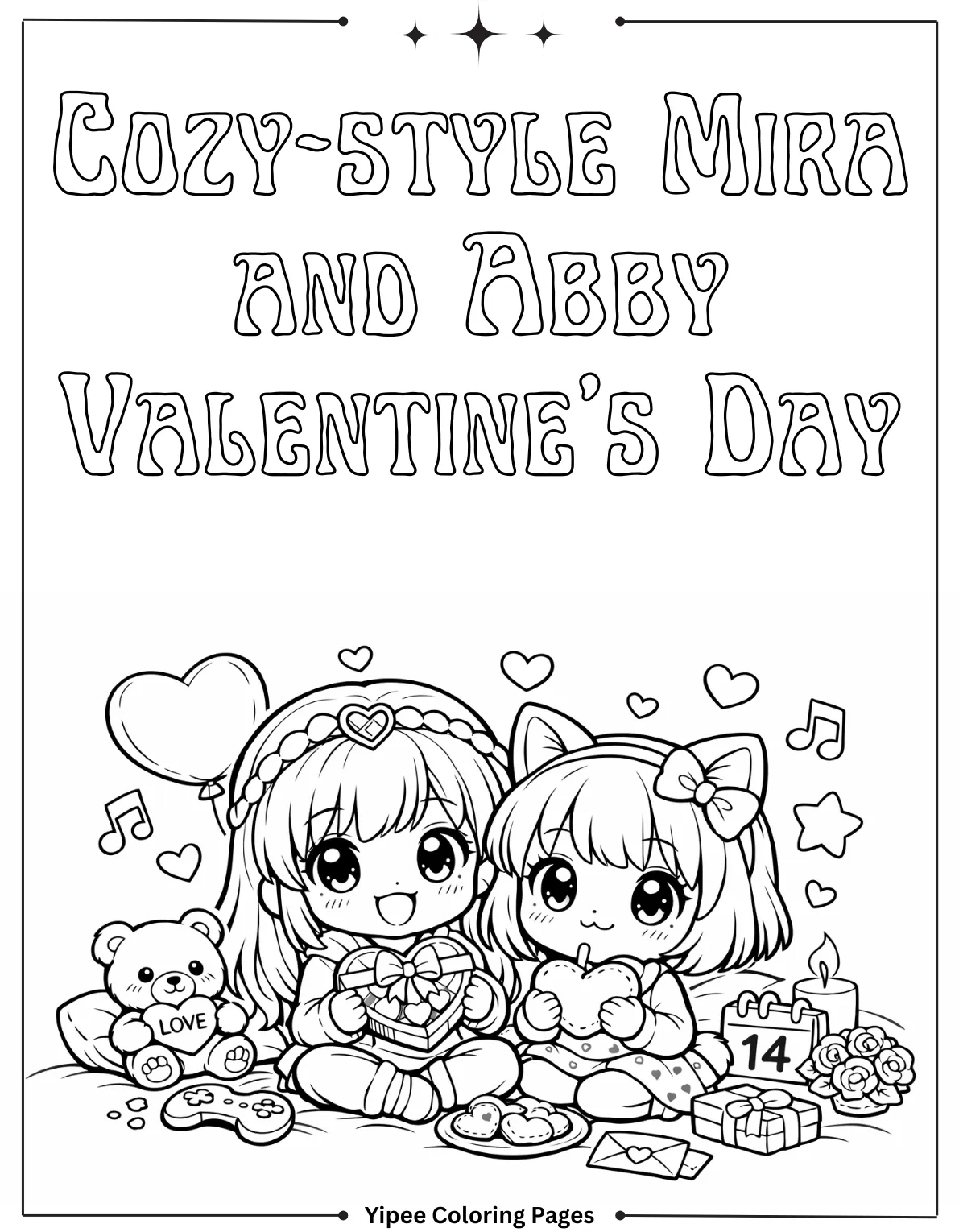 Cozy-style Mira and Abby Valentine’s Day