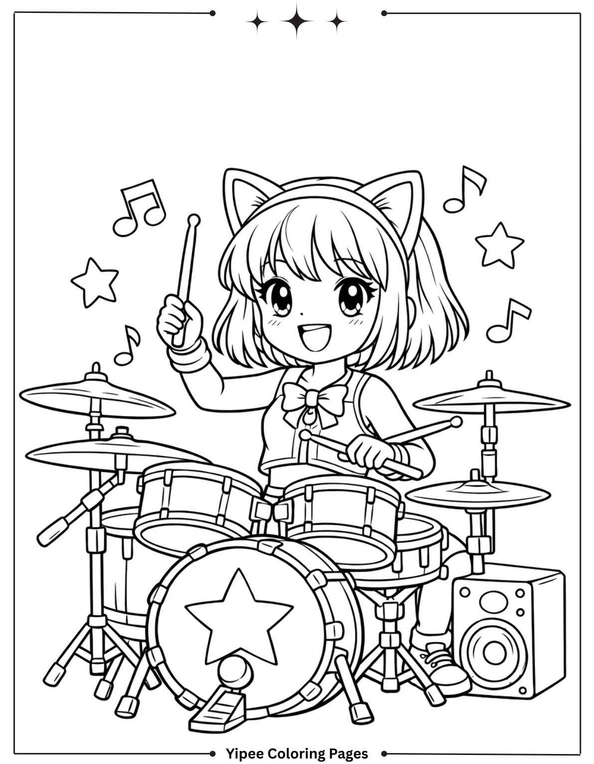 Detailed Rumi Coloring Page