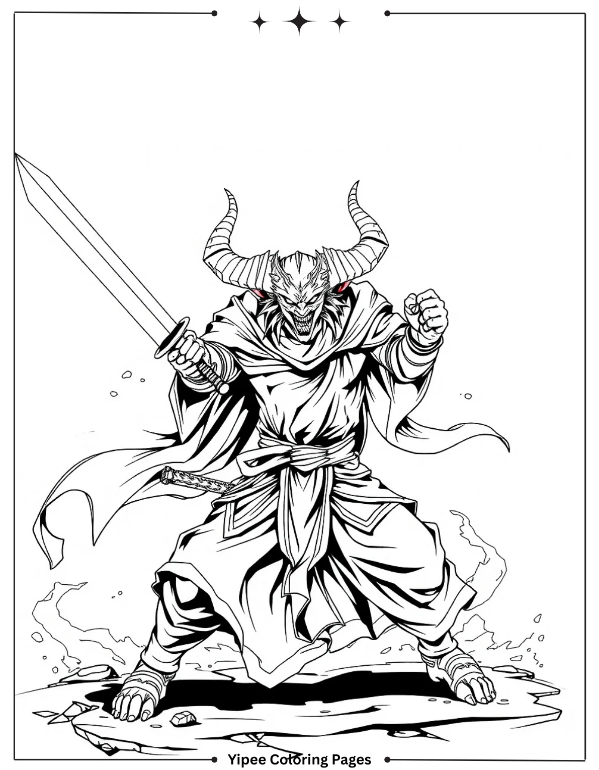 Fierce Demon Slayer Swordsman Swing