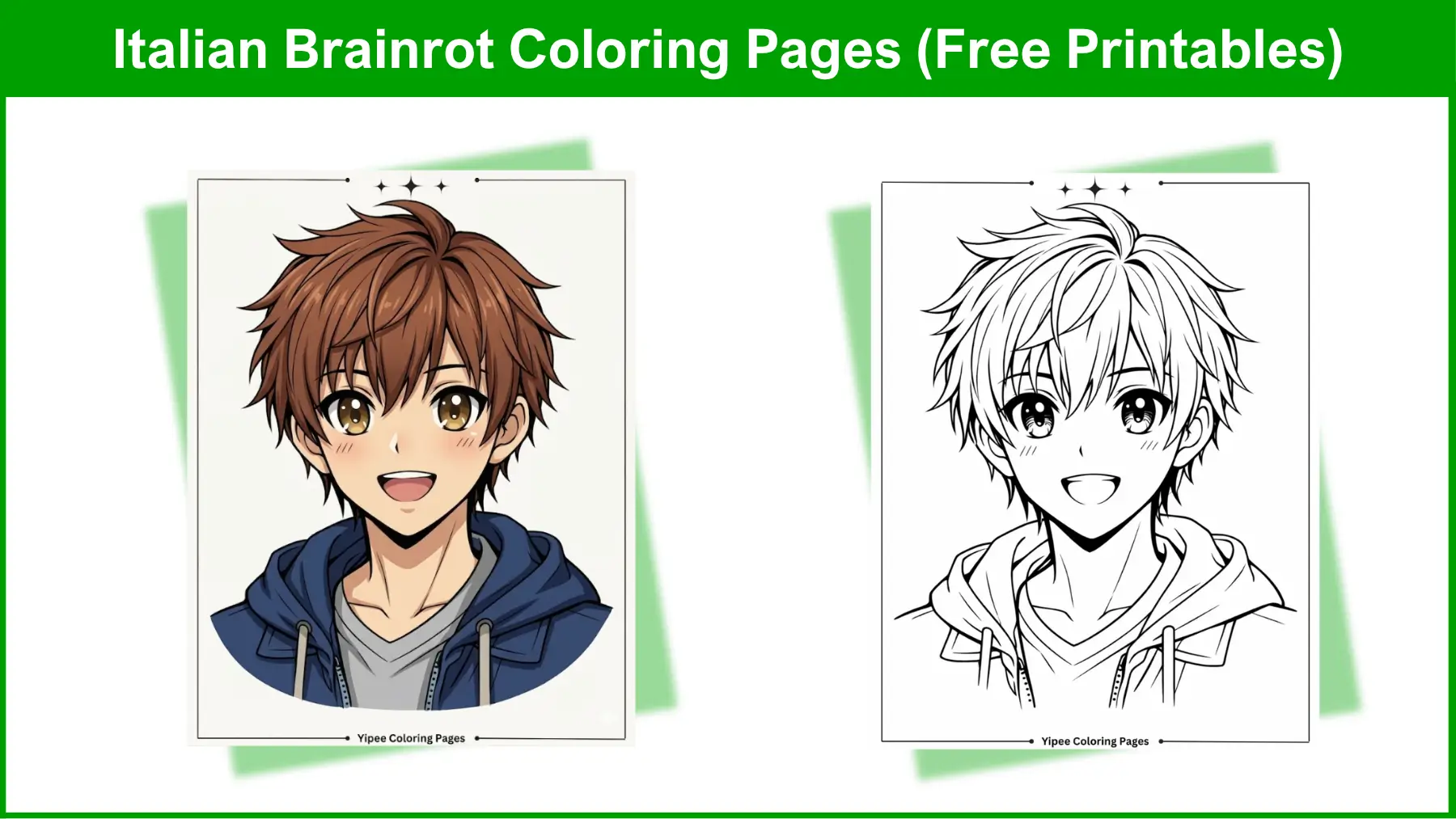 Italian Brainrot Coloring Pages