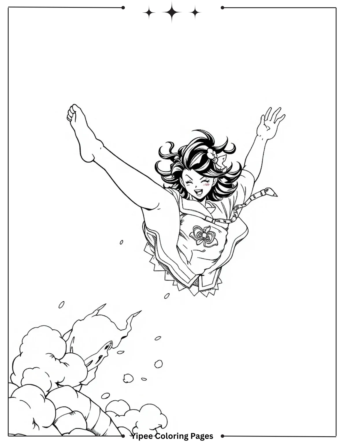 Nezuko Kicking in Midair