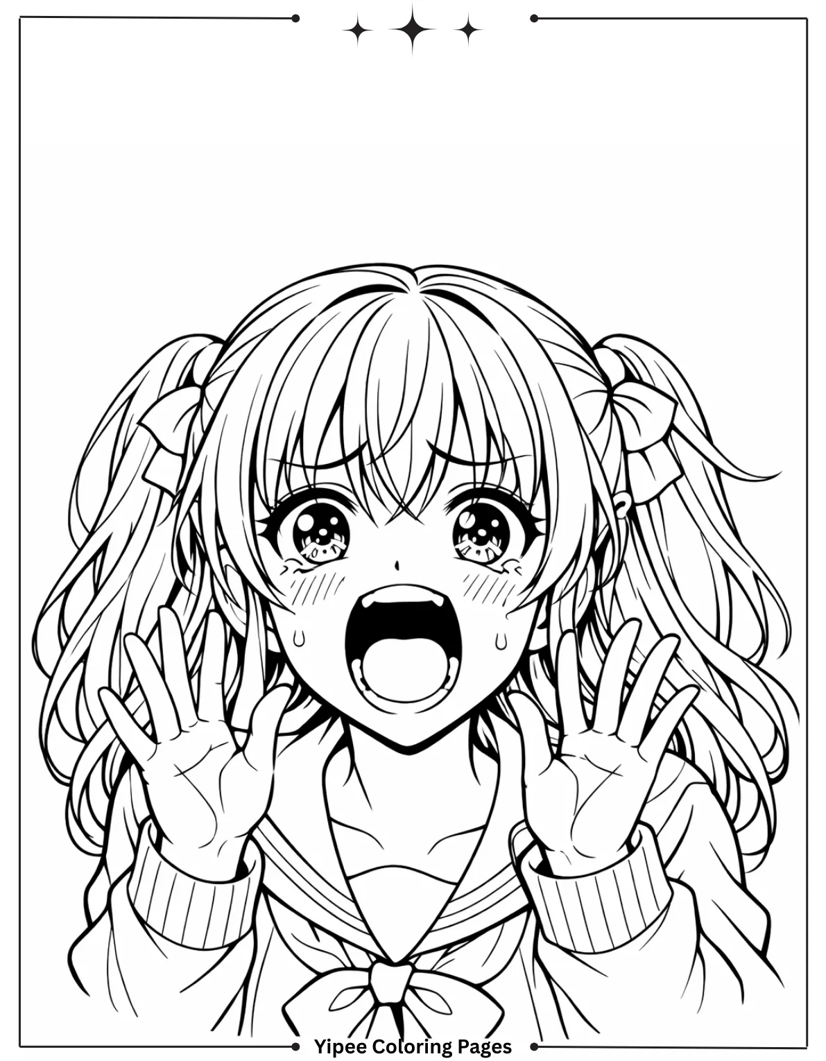 Screaming anime girl