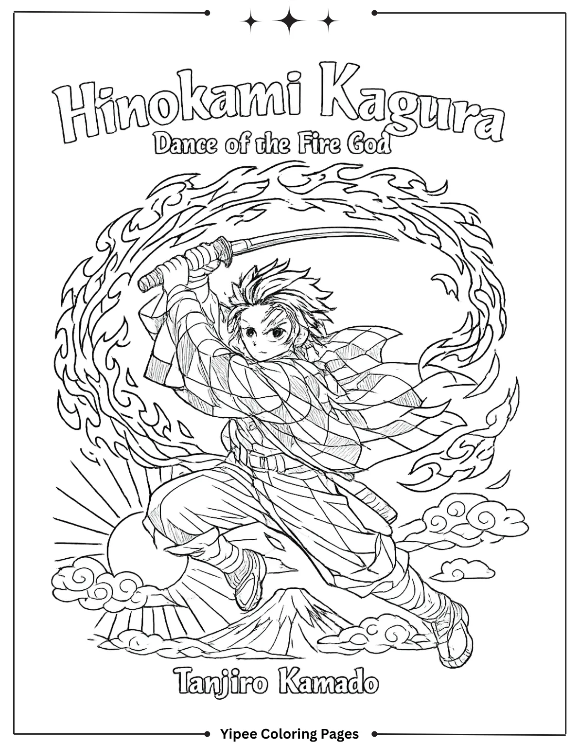Tanjiro Hinokami Dance Silhouette