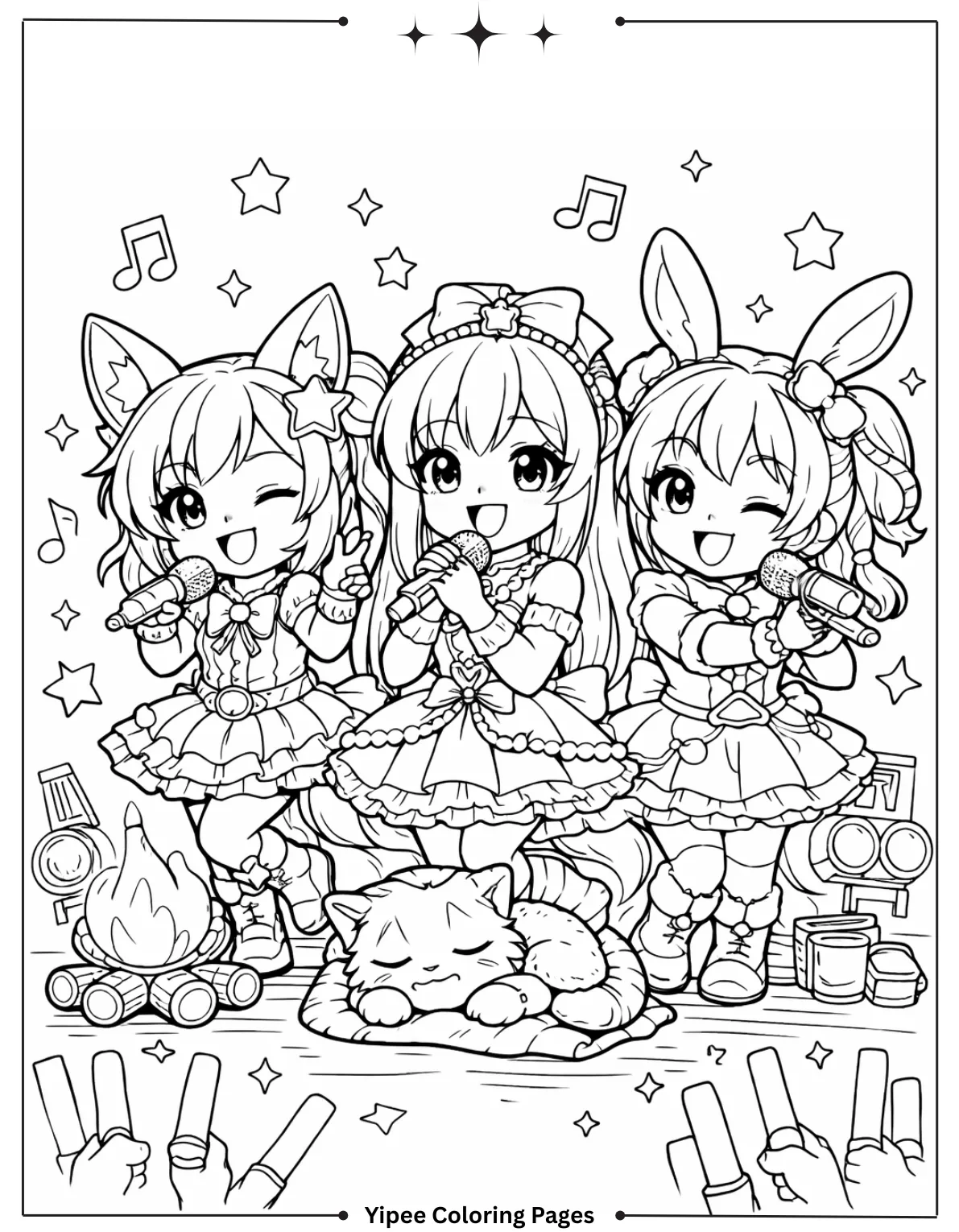 Zoey, Rumi and Mira Color by Number