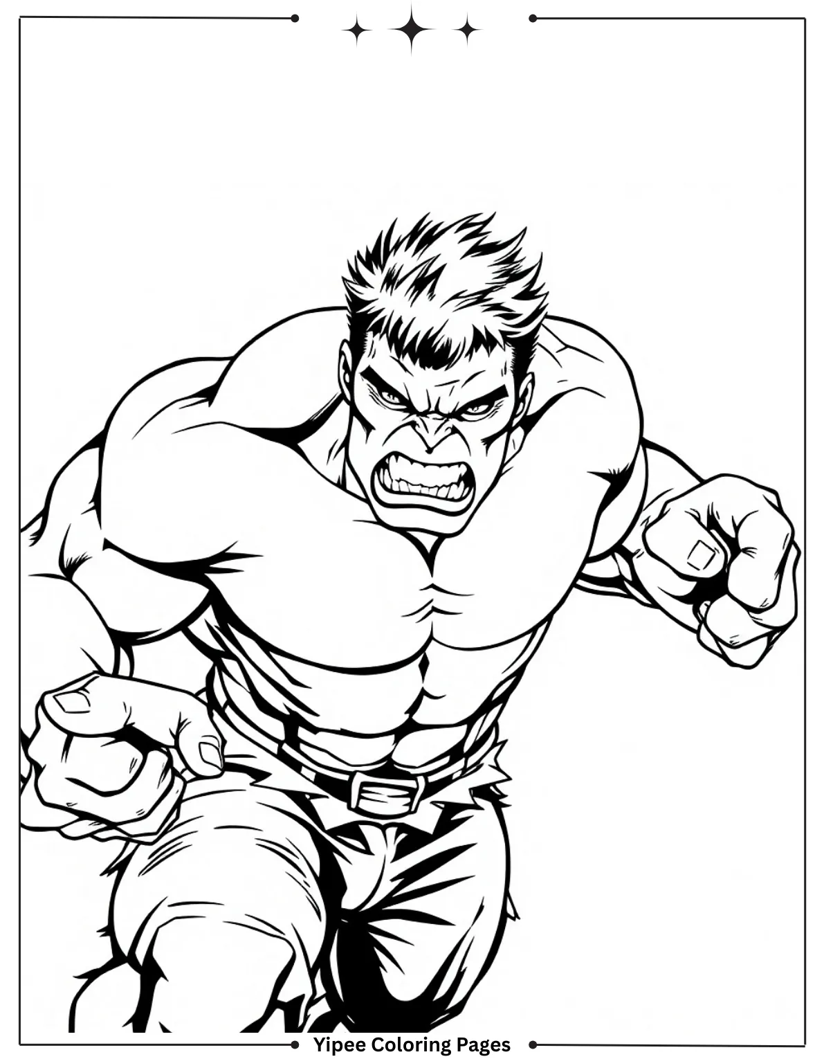 Angry Hulk Detailed For Adults