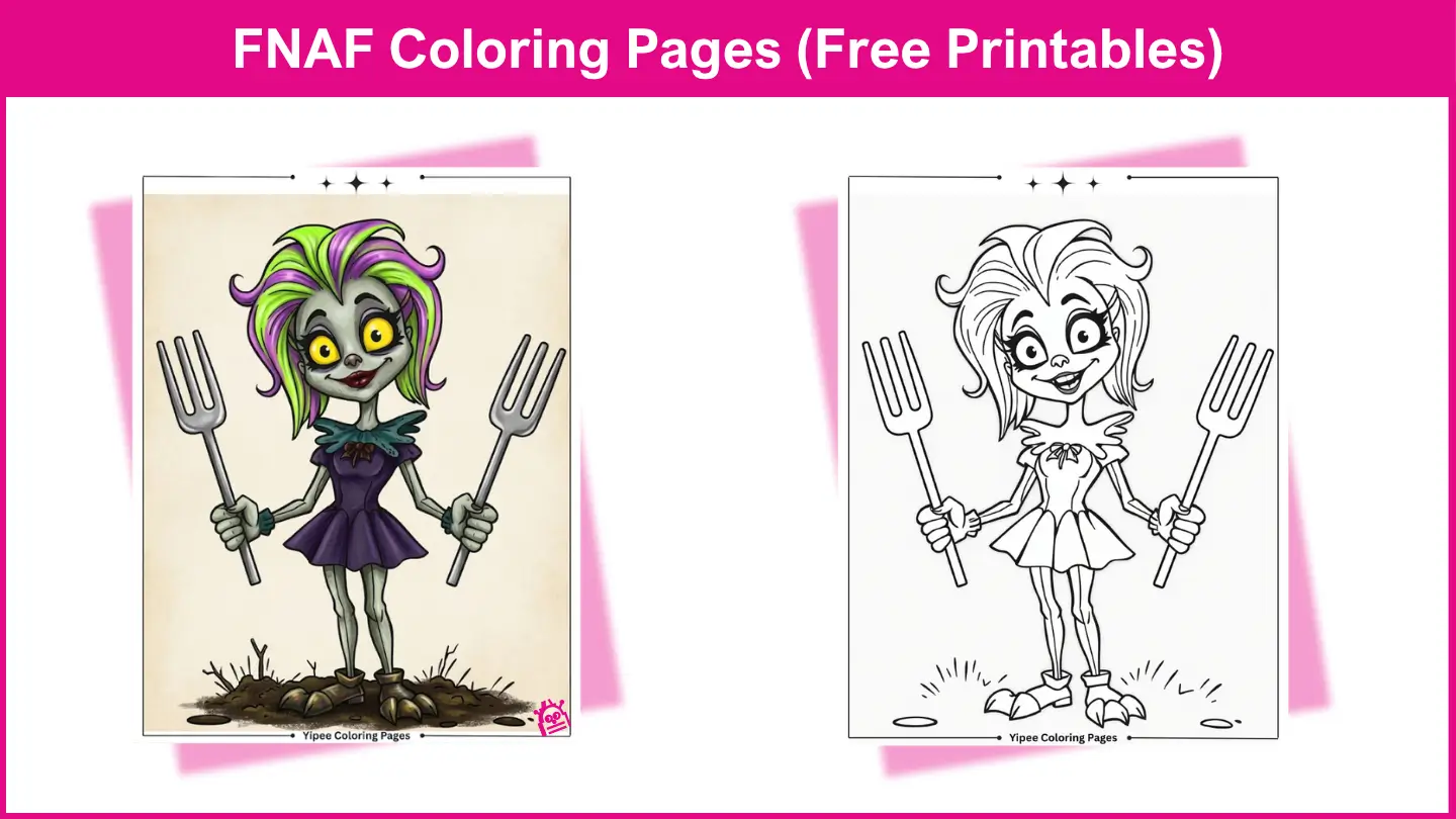 Amazing FNAF Coloring Pages for Creepy Fun FNAF Coloring Pages