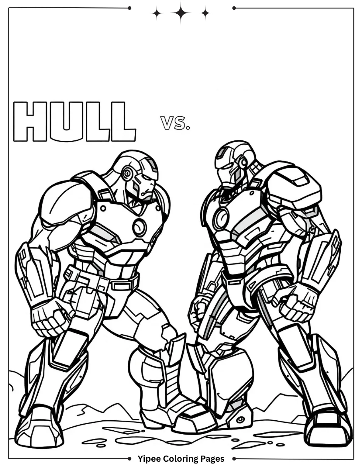 Hulk Vs Iron Man Hulkbuster Coloring In