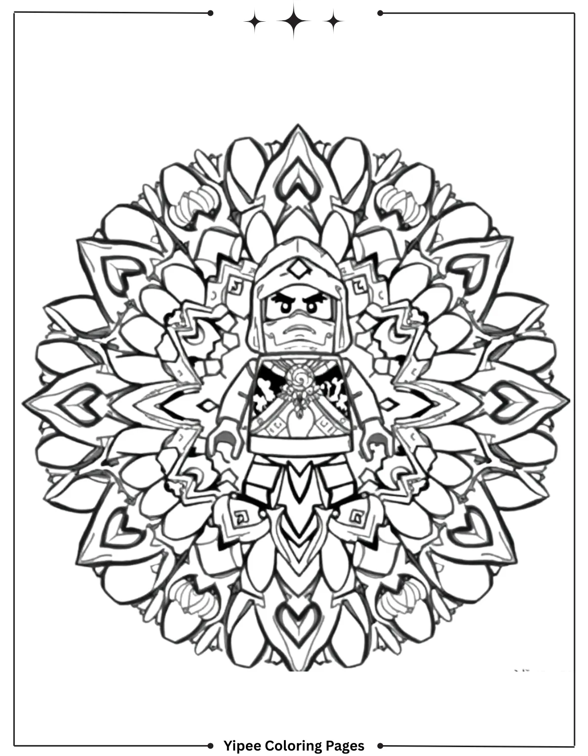 Ninjago Coloring Pages – Free Printable Ninja Adventures Ninjago Element Mandala