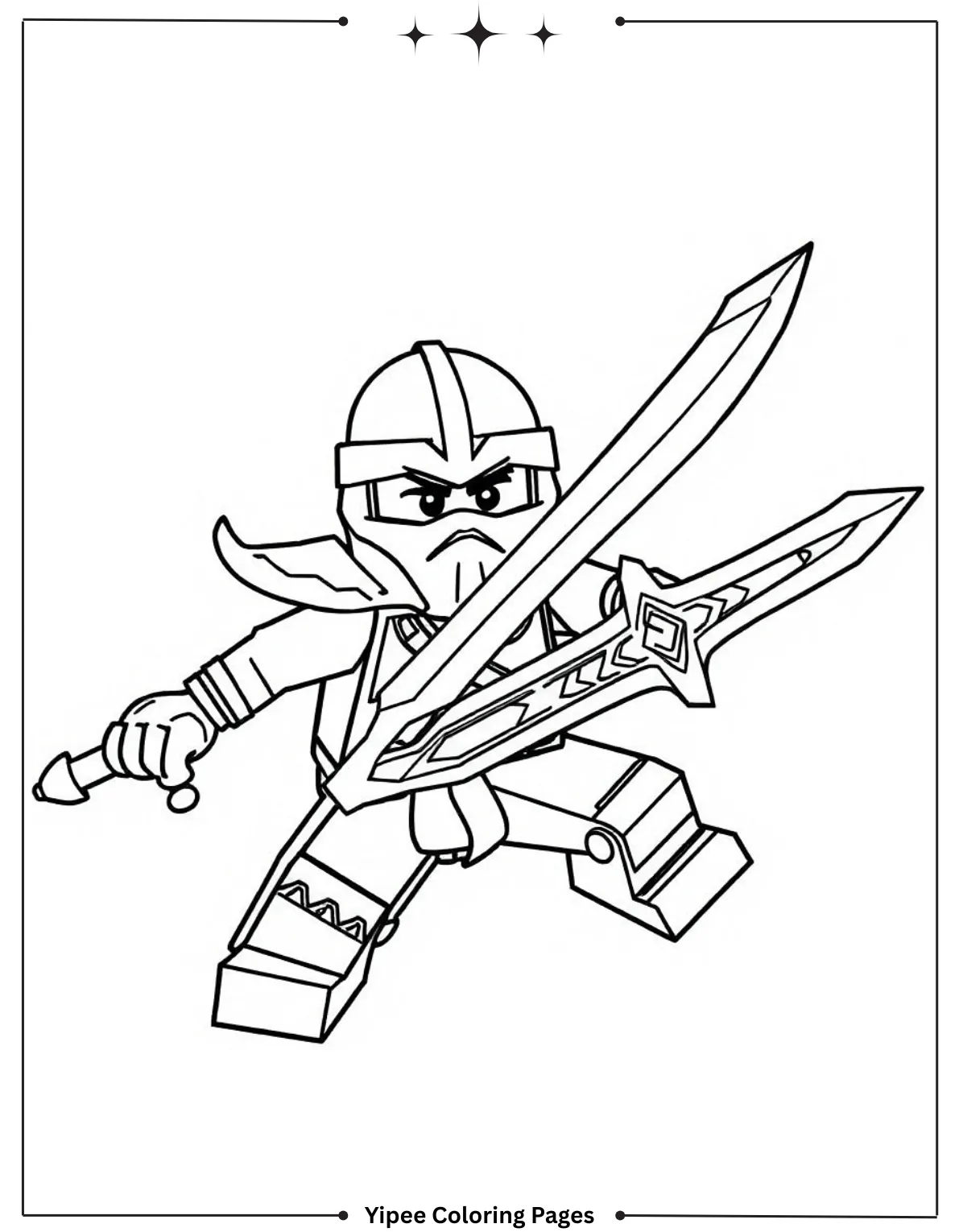 Ninjago Coloring Pages – Free Printable Ninja Adventures Ninjago Jay Flip