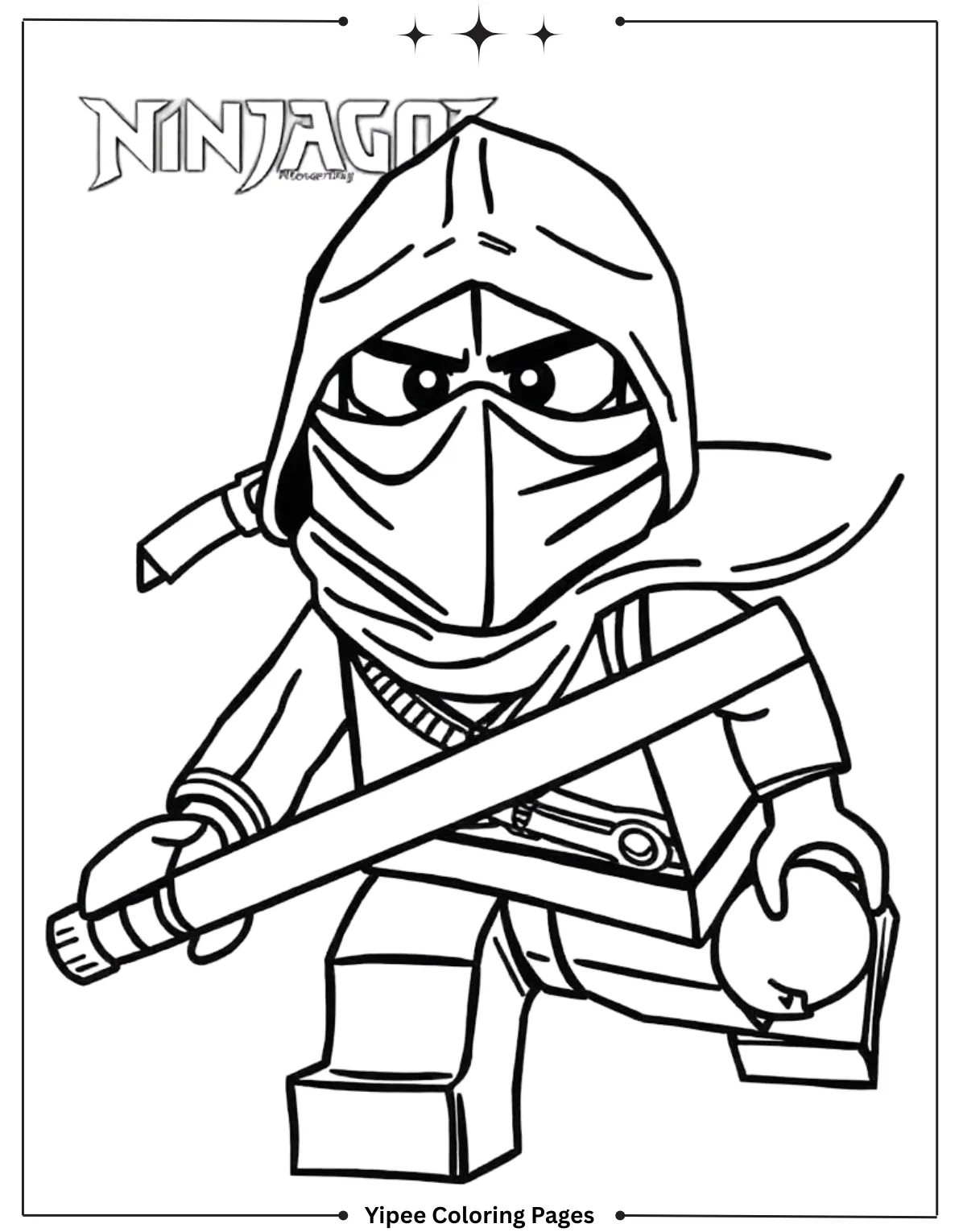 Ninjago Coloring Pages – Free Printable Ninja Adventures Ninjago Kai Sword