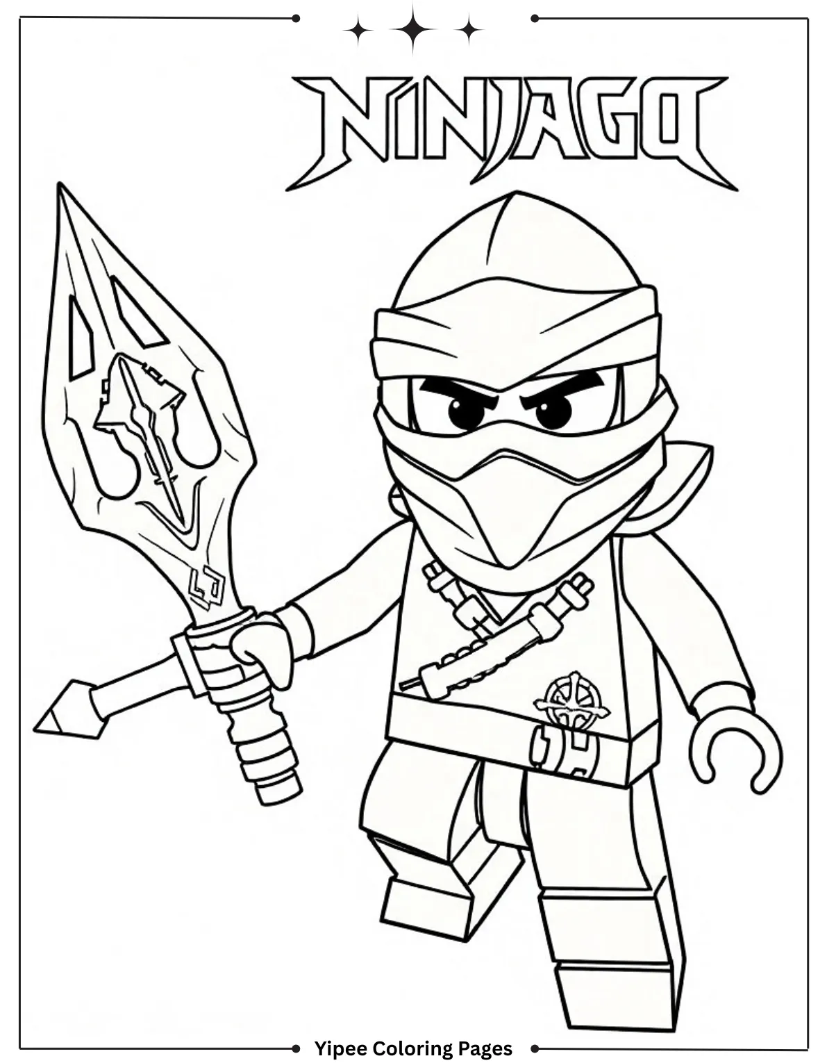 Ninjago Coloring Pages – Free Printable Ninja Adventures Ninjago Zane Stealth